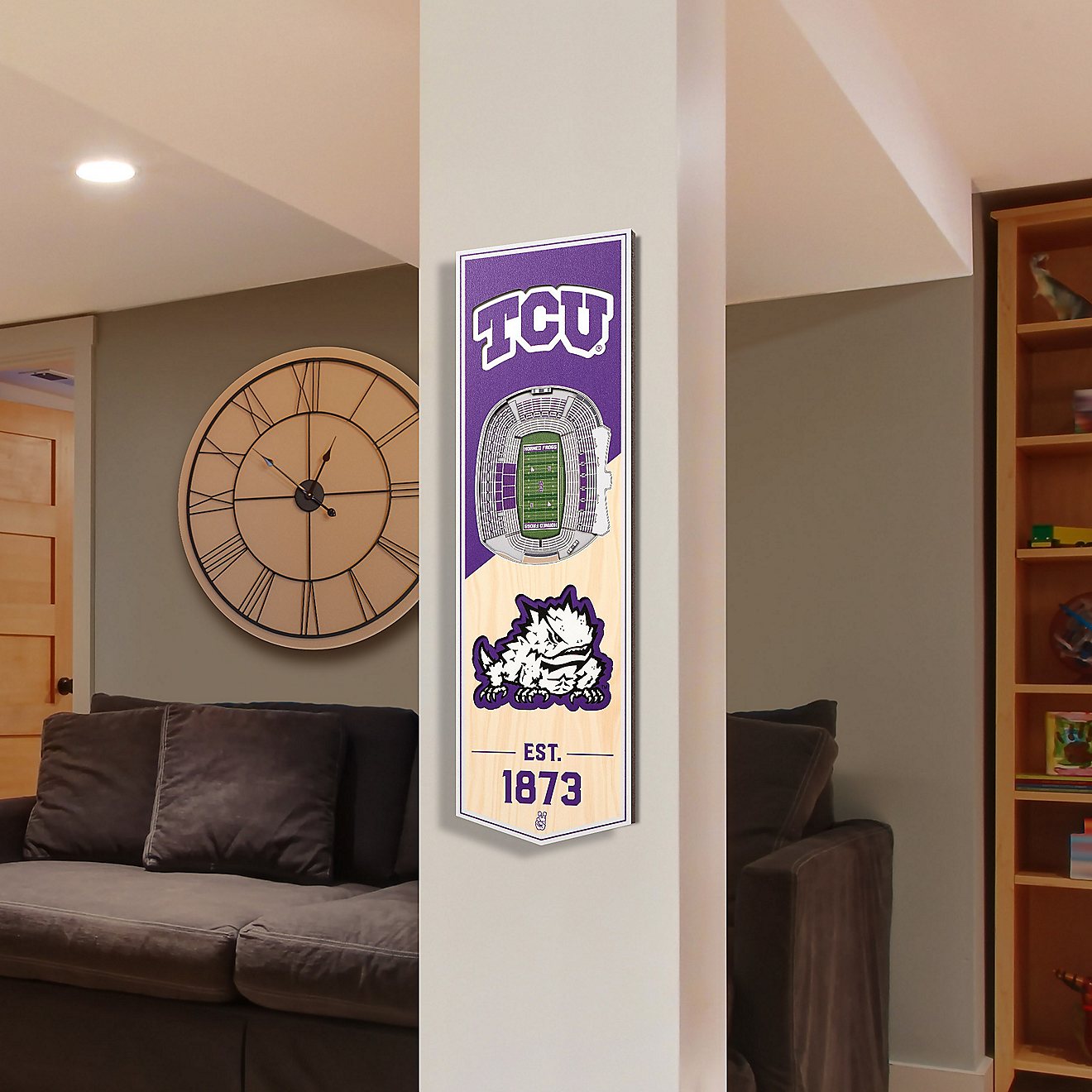 YouTheFan Texas Christian University 6 x 19 in 3-D Stadium Banner                                                                - view number 2