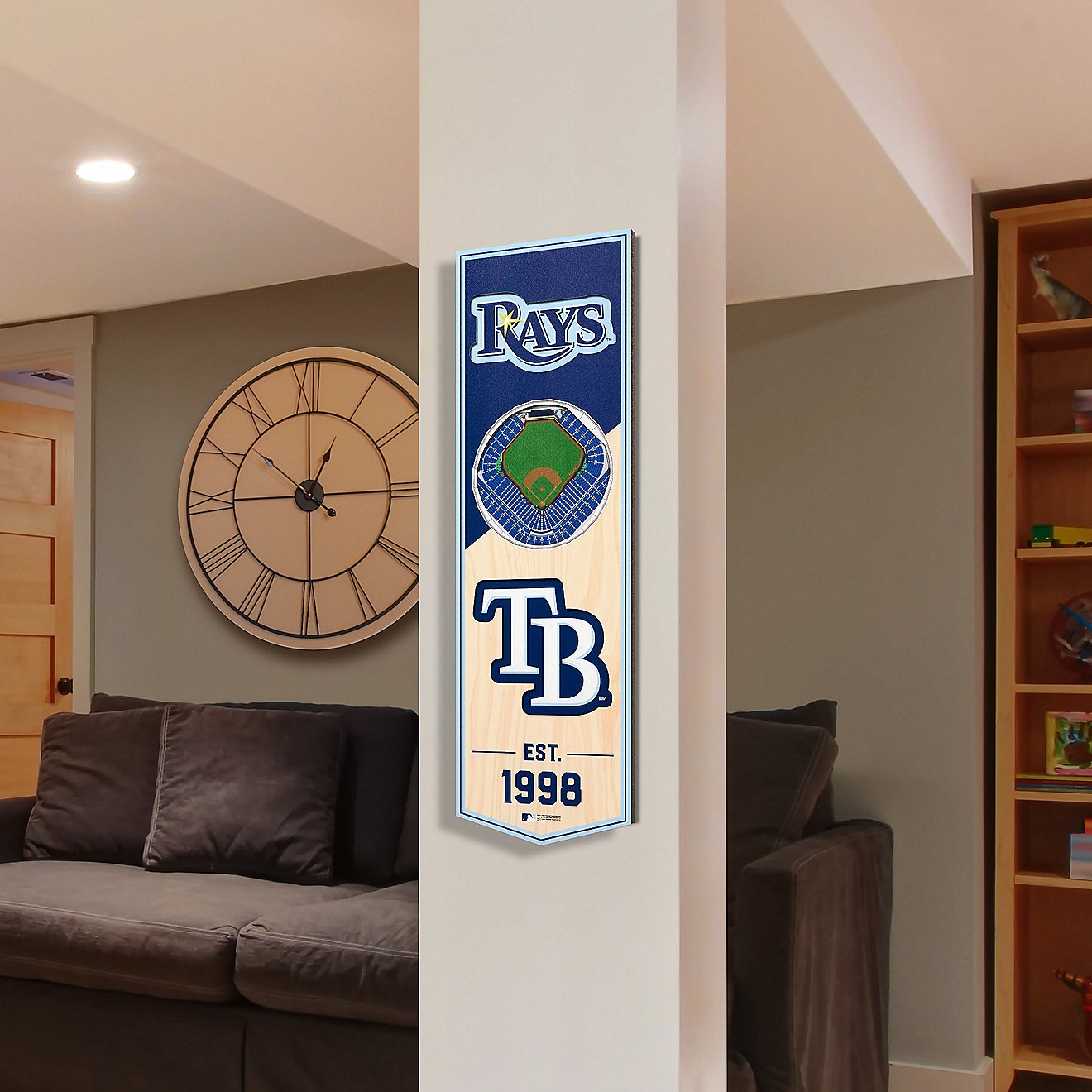 YouTheFan Tampa Bay Rays 6 x 19 in 3-D Stadium Banner                                                                            - view number 2