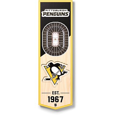 YouTheFan Pittsburgh Penguins 8 in x 32 in 3-D Stadium Banner