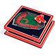 YouTheFan Boston Red Sox 3-D Stadium Views 2-Piece Coaster Set                                                                   - view number 1 image