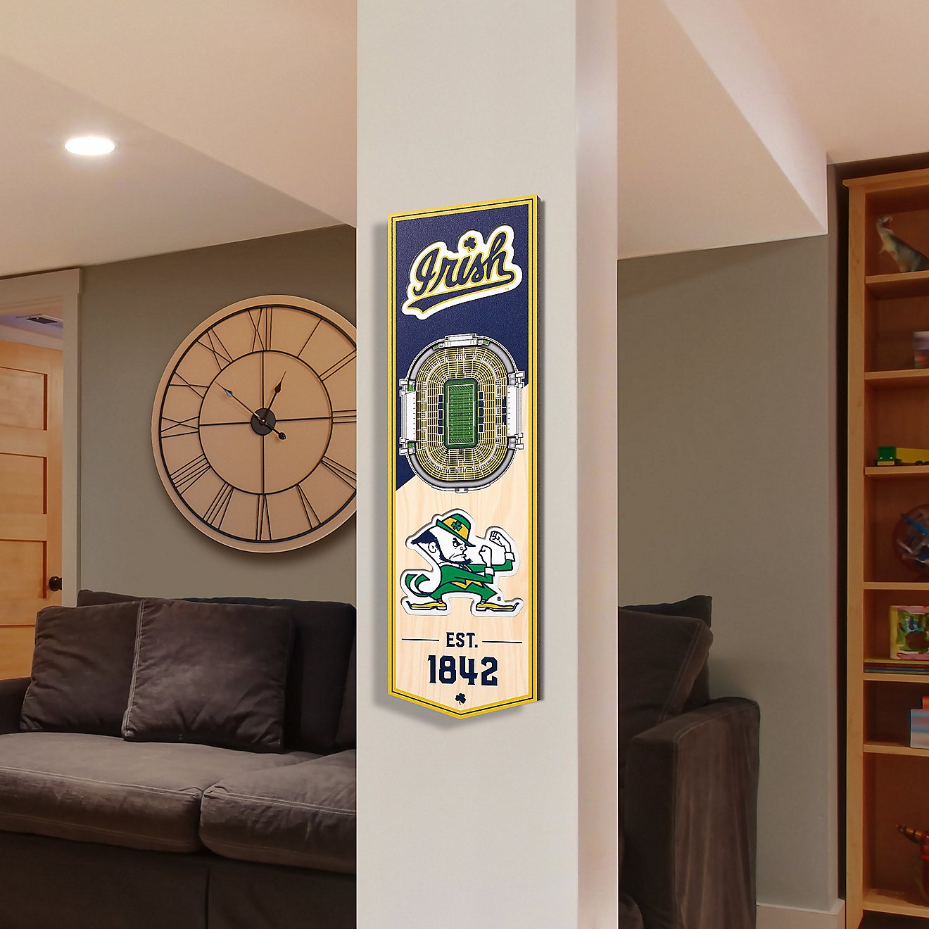 YouTheFan University of Notre Dame 6 in x 19 in 3-D Stadium Banner                                                               - view number 2