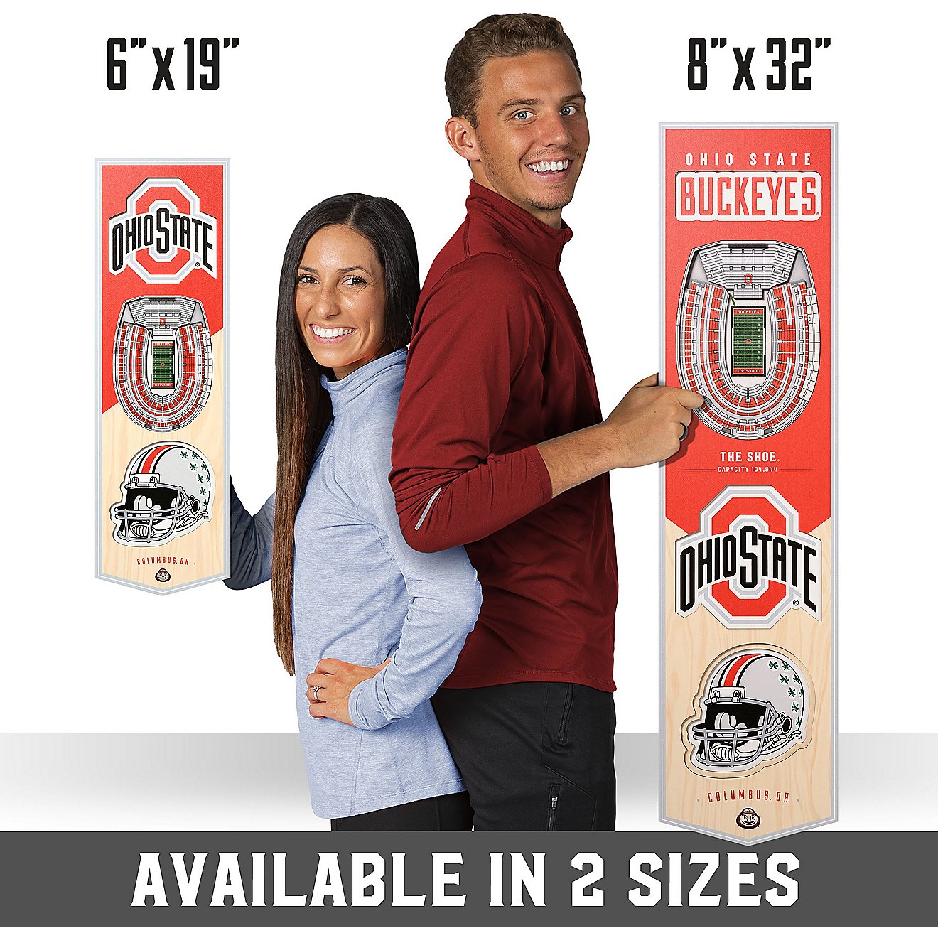 YouTheFan Ohio State University 6 in x 19 in 3-D Stadium Banner                                                                  - view number 7