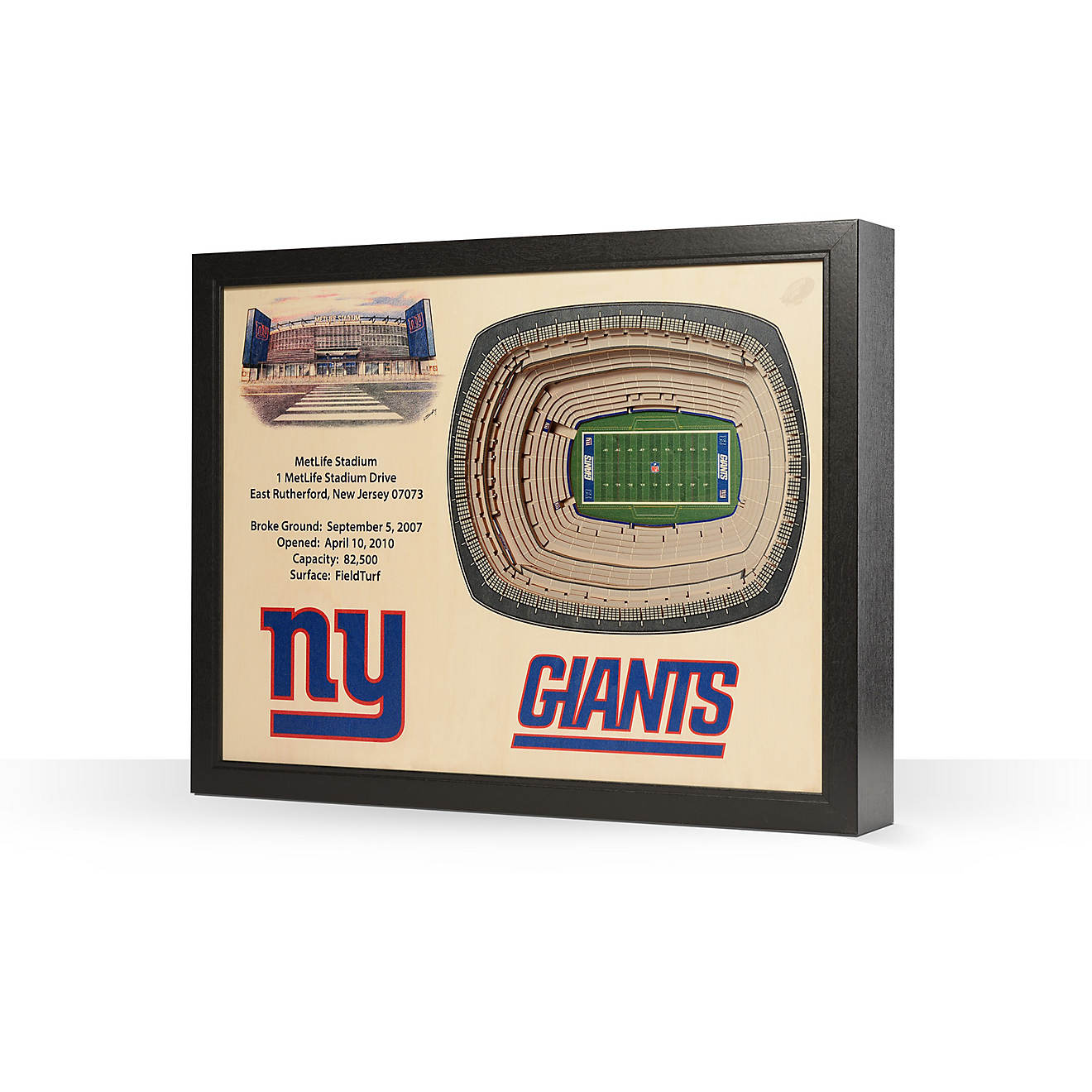 YouTheFan New York Giants 25-Layer StadiumViews 3-D Wall Art                                                                     - view number 1