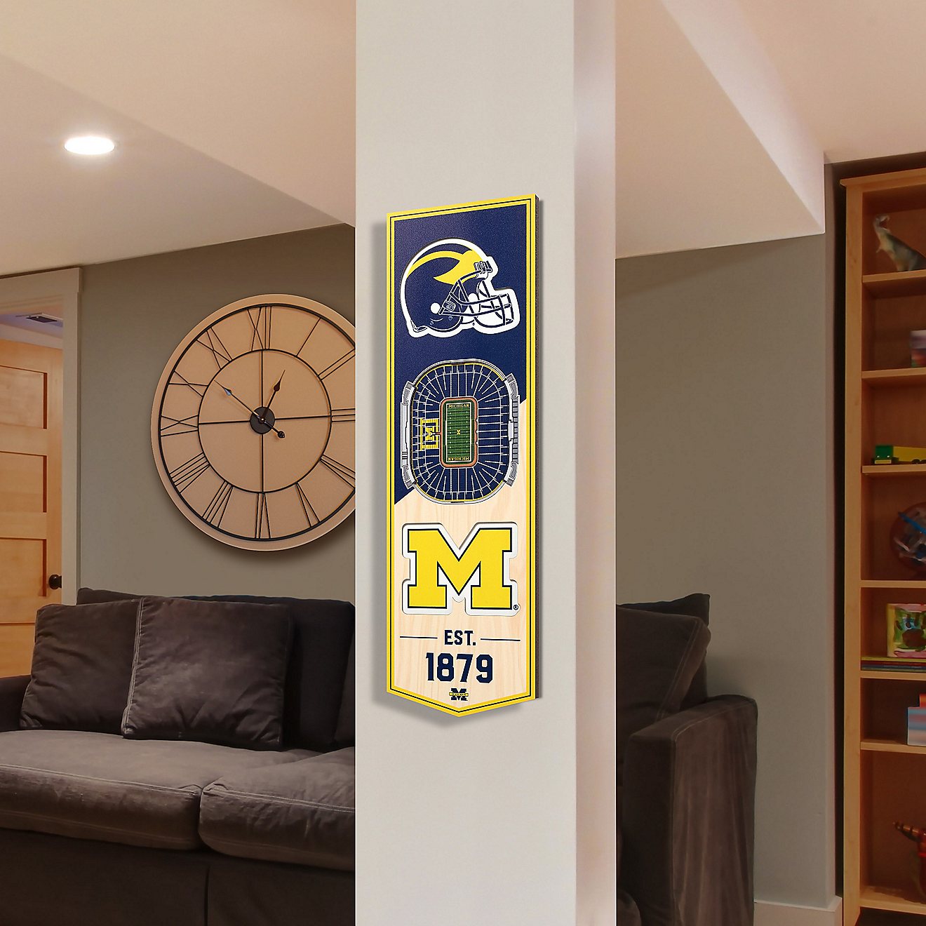 YouTheFan University of Michigan 6 in x 19 in 3-D Stadium Banner                                                                 - view number 2