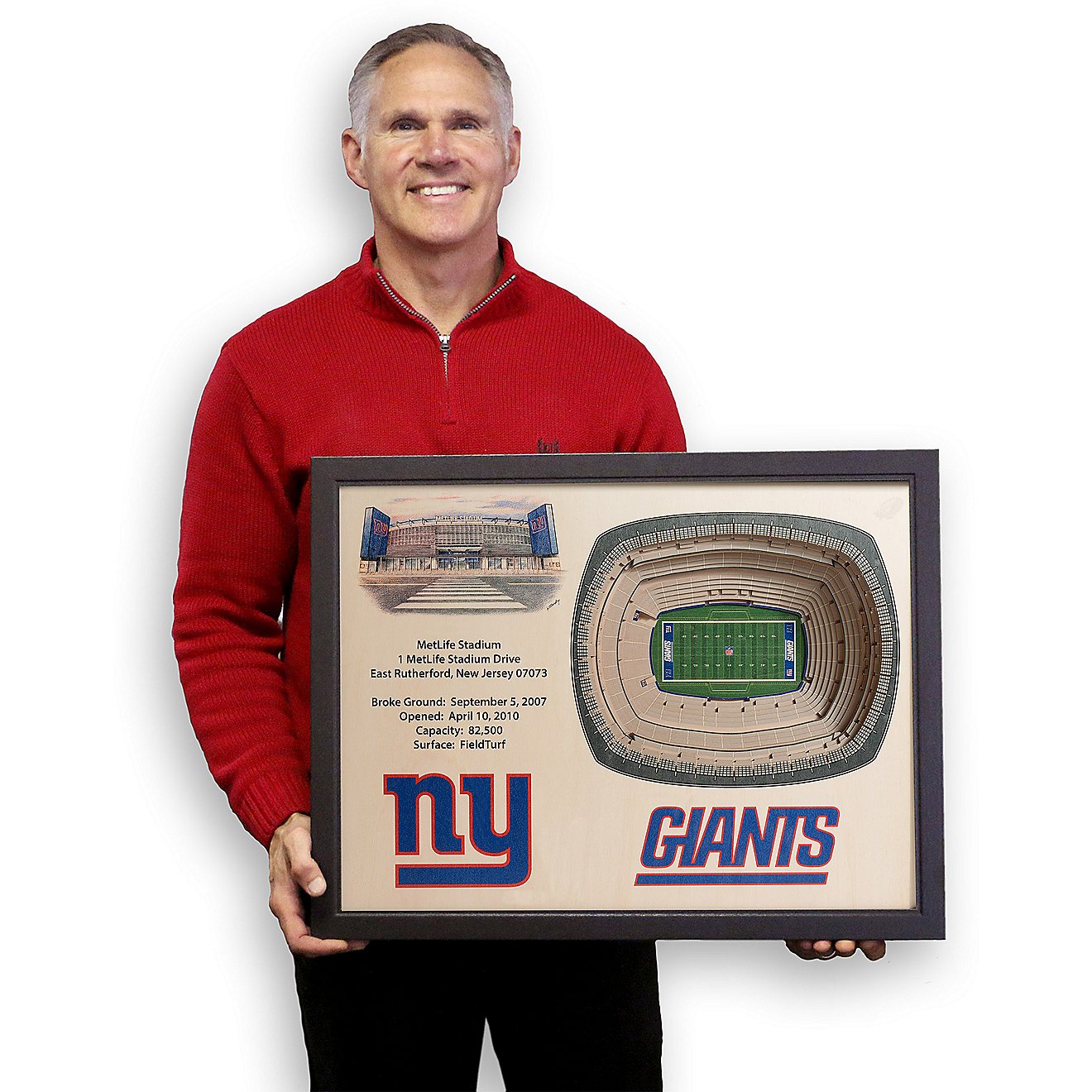 YouTheFan New York Giants 25-Layer StadiumViews 3-D Wall Art                                                                     - view number 5