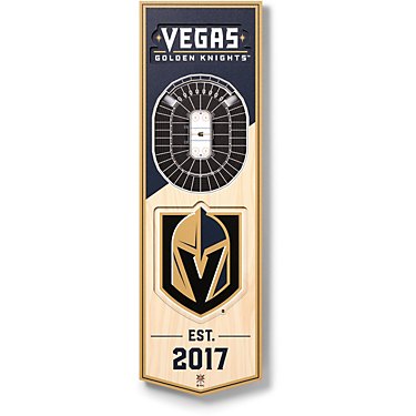 YouTheFan Vegas Golden Knights 6" x 19" 3-D Stadium Banner