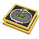 YouTheFan Green Bay Packers 3-D StadiumViews 2-Piece Coaster Set                                                                 - view number 1 image
