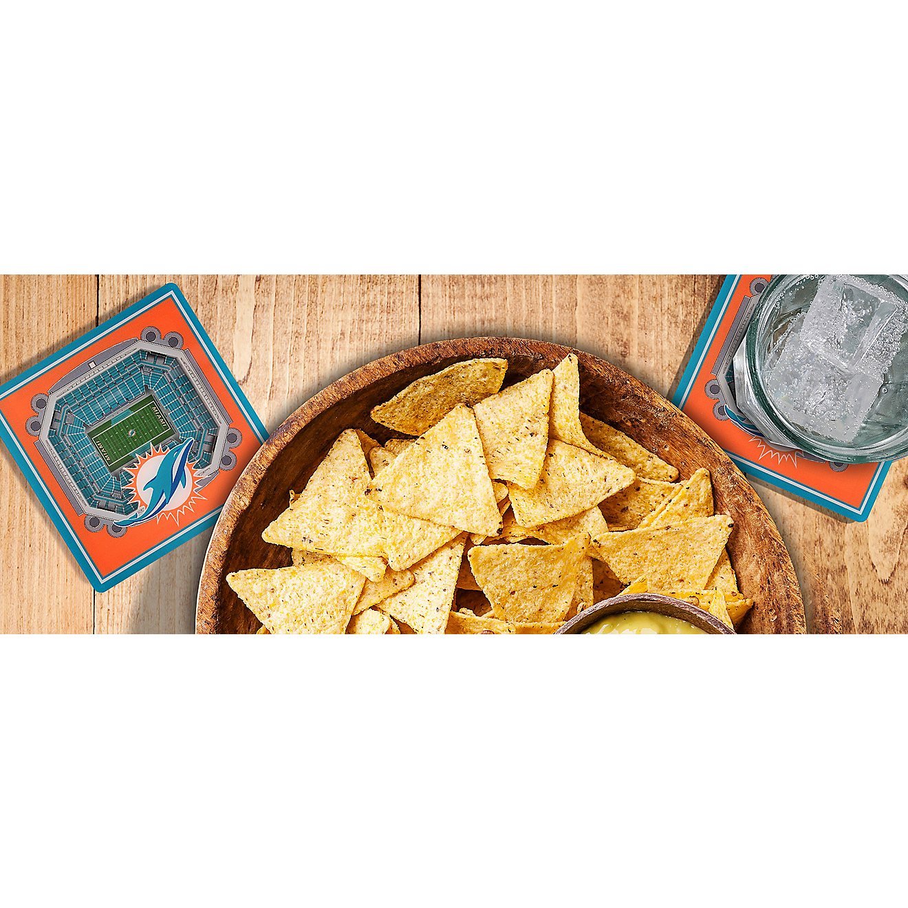 YouTheFan Miami Dolphins 3-D StadiumViews Coasters 2-Pack                                                                        - view number 3