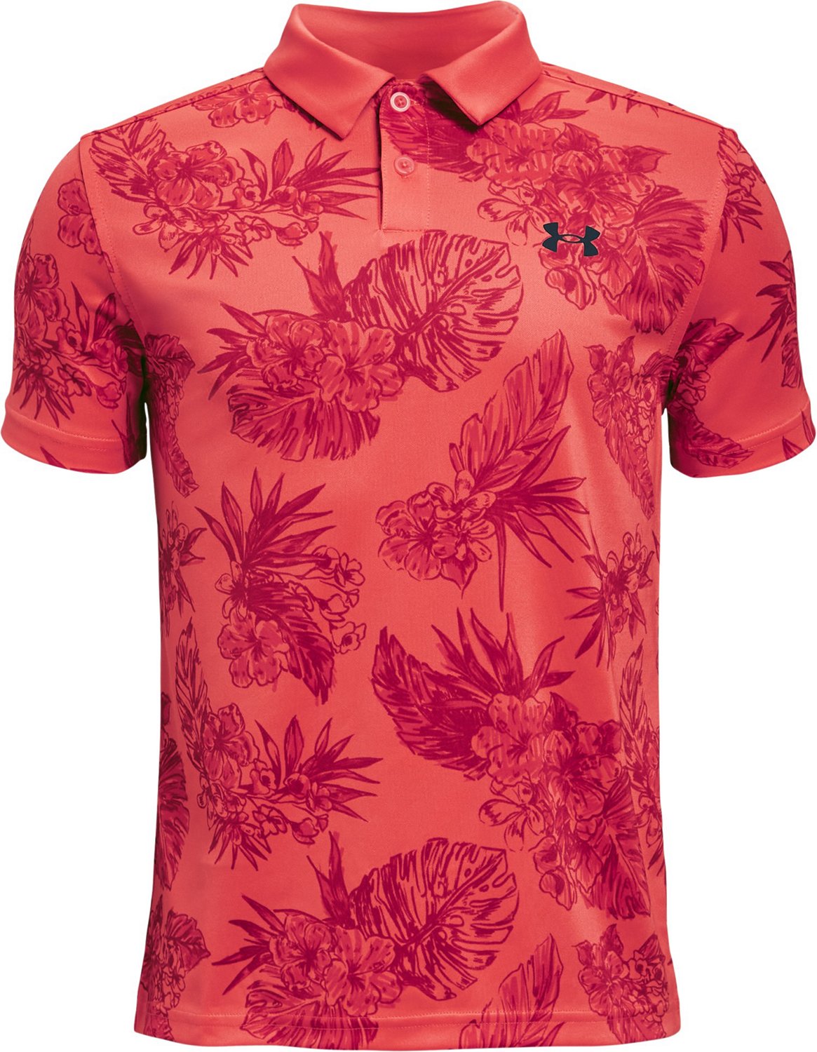 Under Armour Boys' Performance Floral Polo Shirt Academy