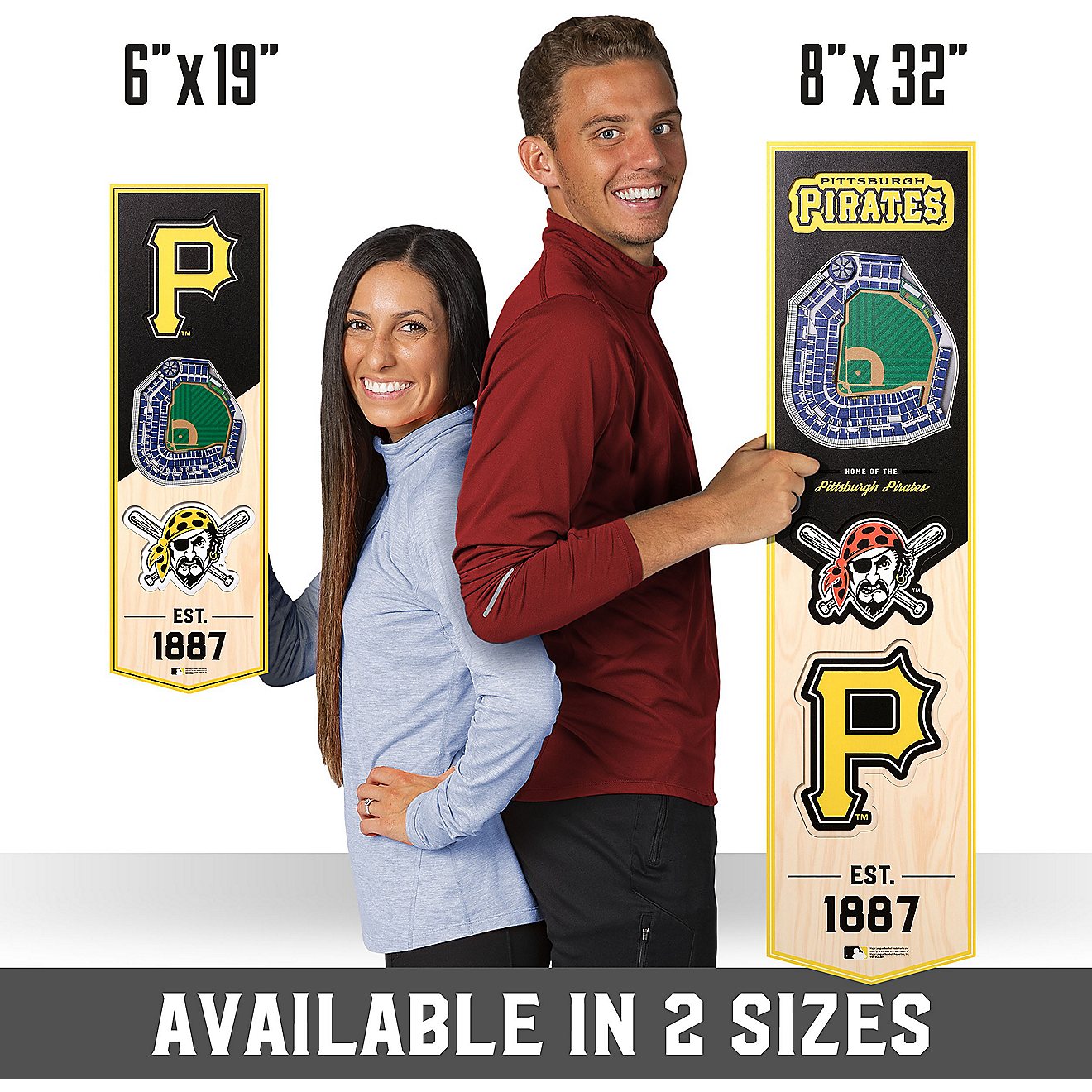 YouTheFan Pittsburgh Pirates 6 x 19 in 3-D Stadium Banner                                                                        - view number 7