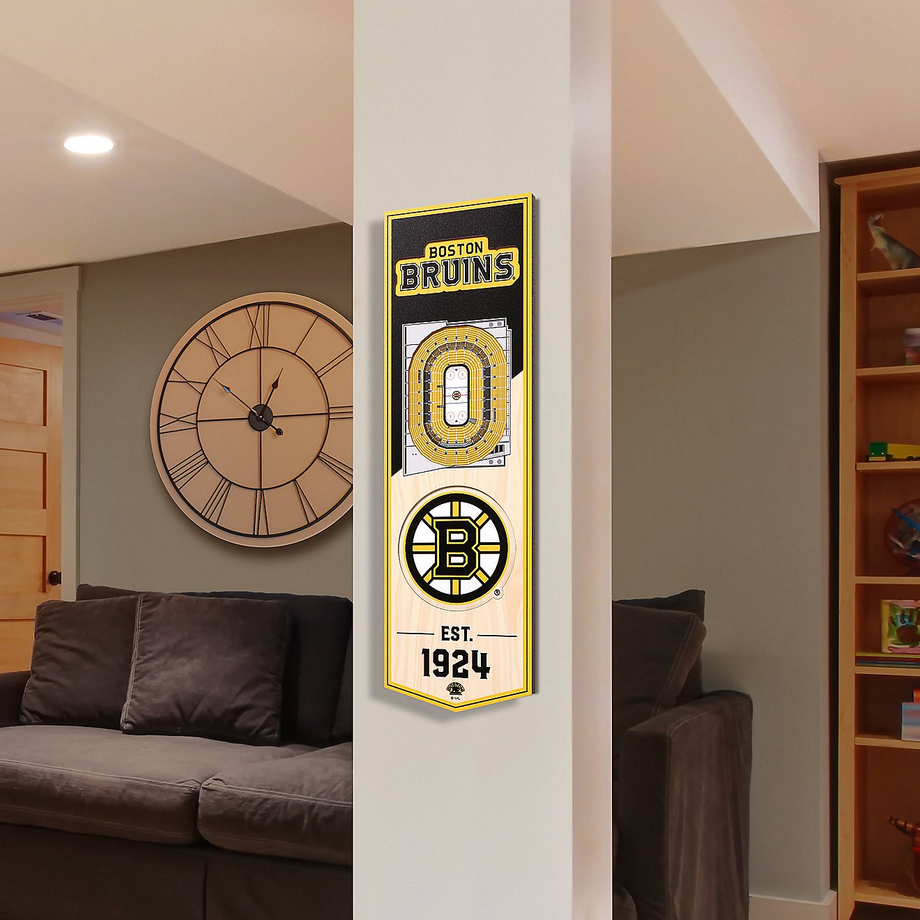 YouTheFan Boston Bruins 6" x 19" 3-D Stadium Banner                                                                              - view number 2
