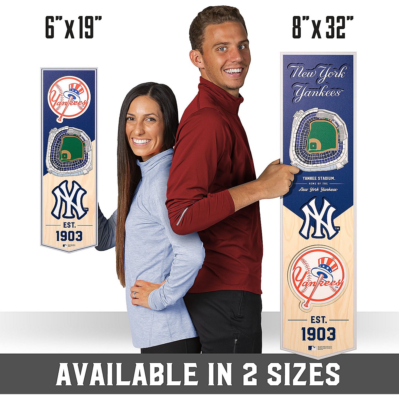 YouTheFan New York Yankees 6 x 19 in 3-D Stadium Banner                                                                          - view number 7