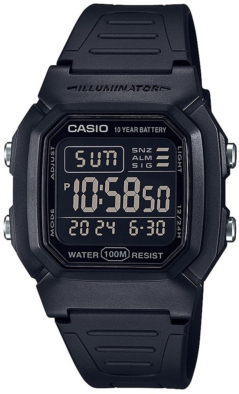 Casio Men's BlackOut Digital Watch Academy