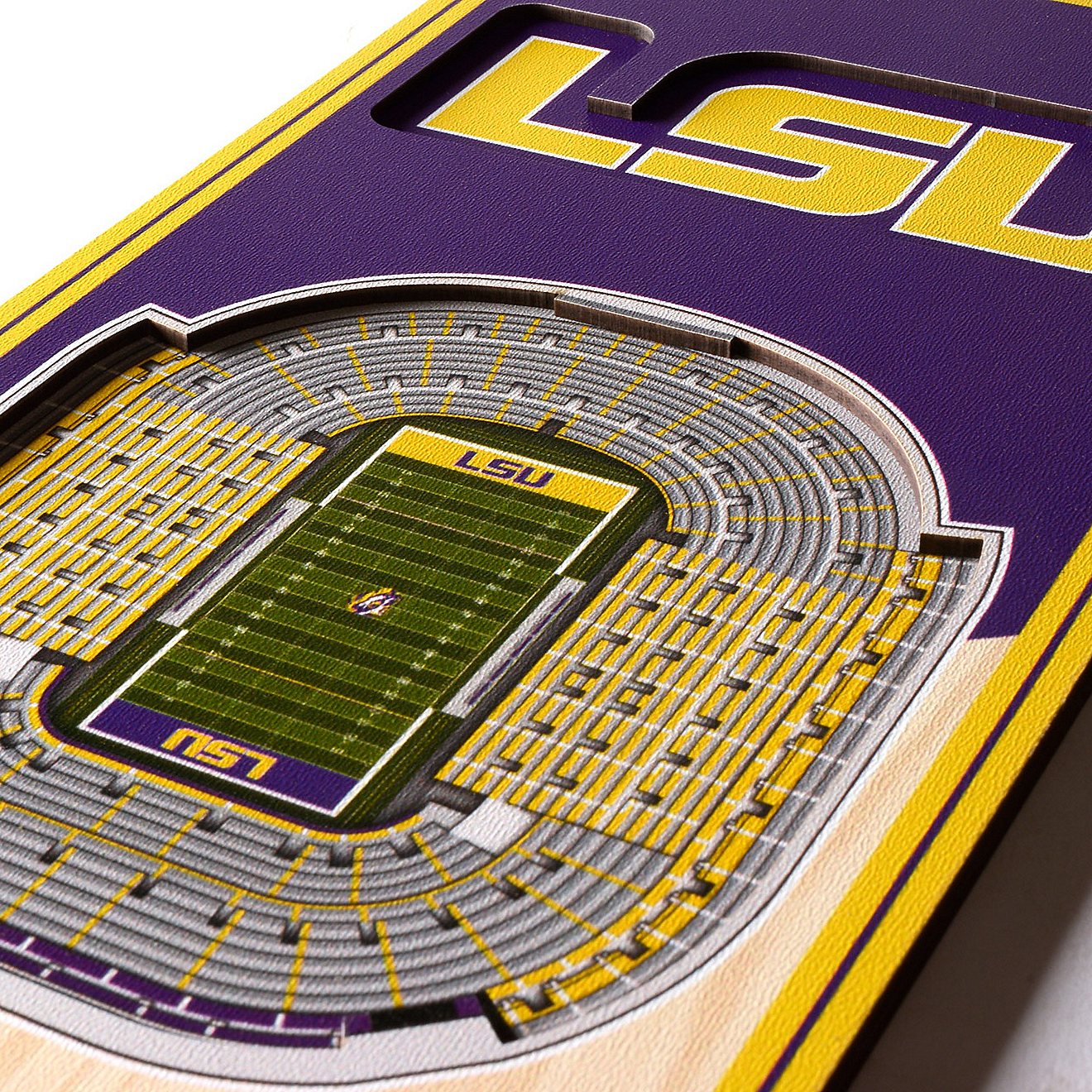 YouTheFan Louisiana State University 6 in x 19 in 3-D Stadium Banner                                                             - view number 3