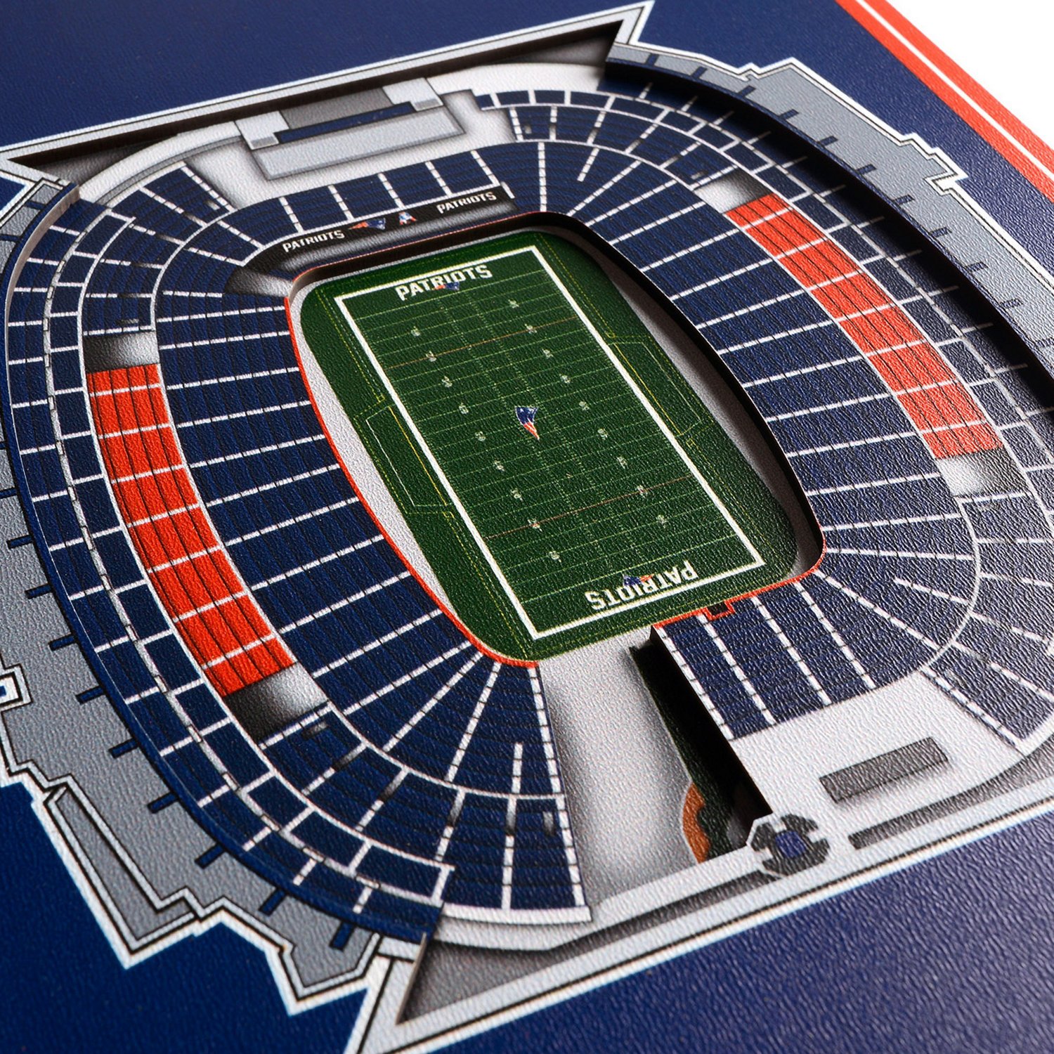 Youthefan New England Patriots 8 In X 32 In 3 D Stadium Banner Academy