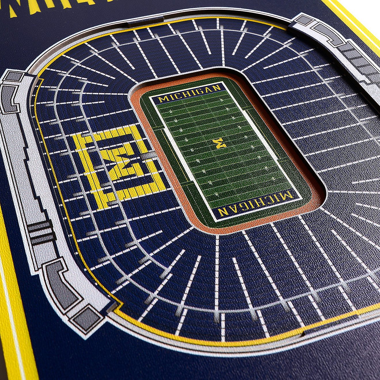 YouTheFan University of Michigan 8 in x 32 in 3-D Stadium Banner                                                                 - view number 3