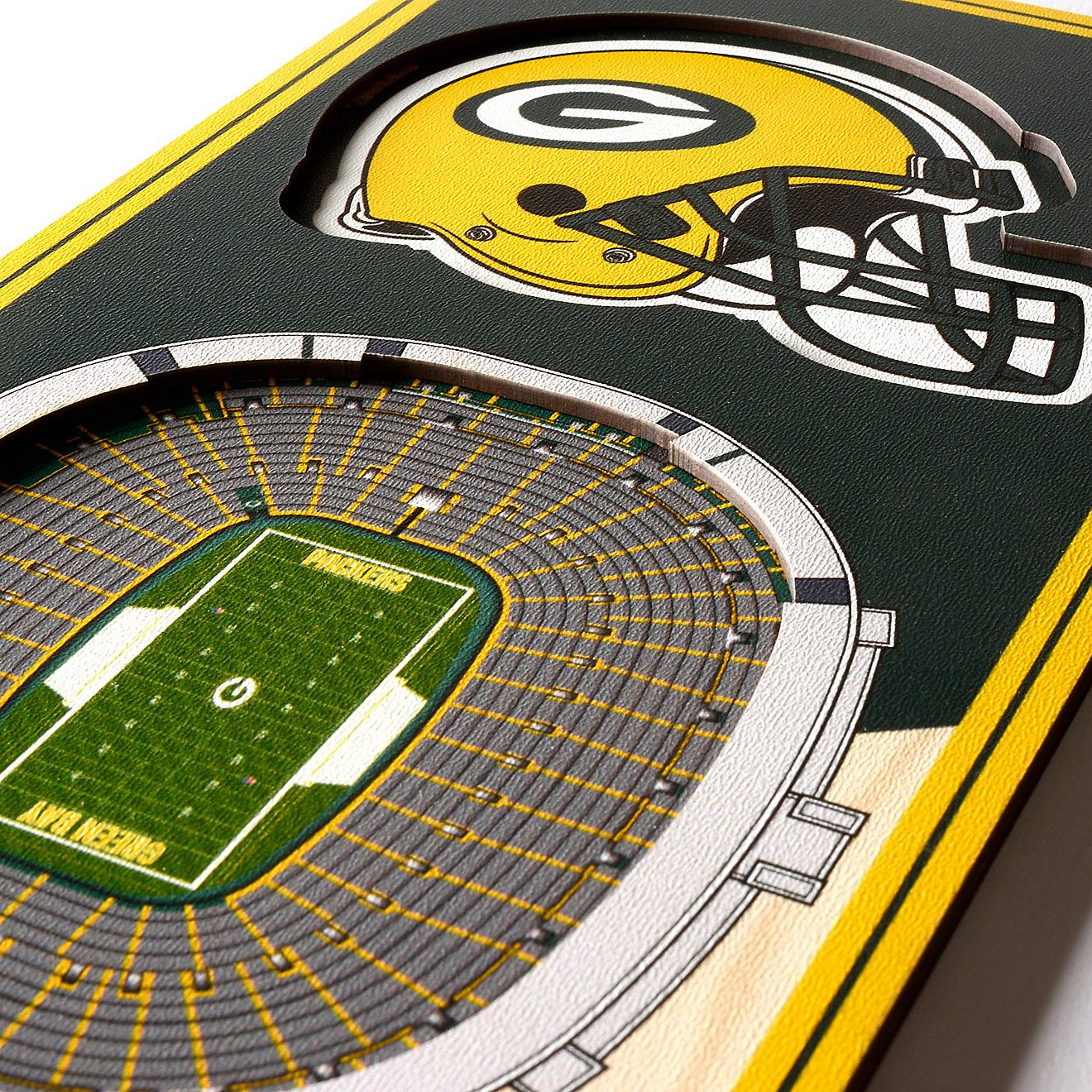 YouTheFan Green Bay Packers 6" x 19" 3-D Stadium Banner                                                                          - view number 3