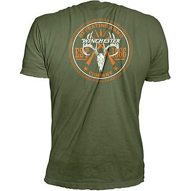Winchester Men's Deer Skull Hunting Rifle Seal Short Sleeve T-shirt                                                             
