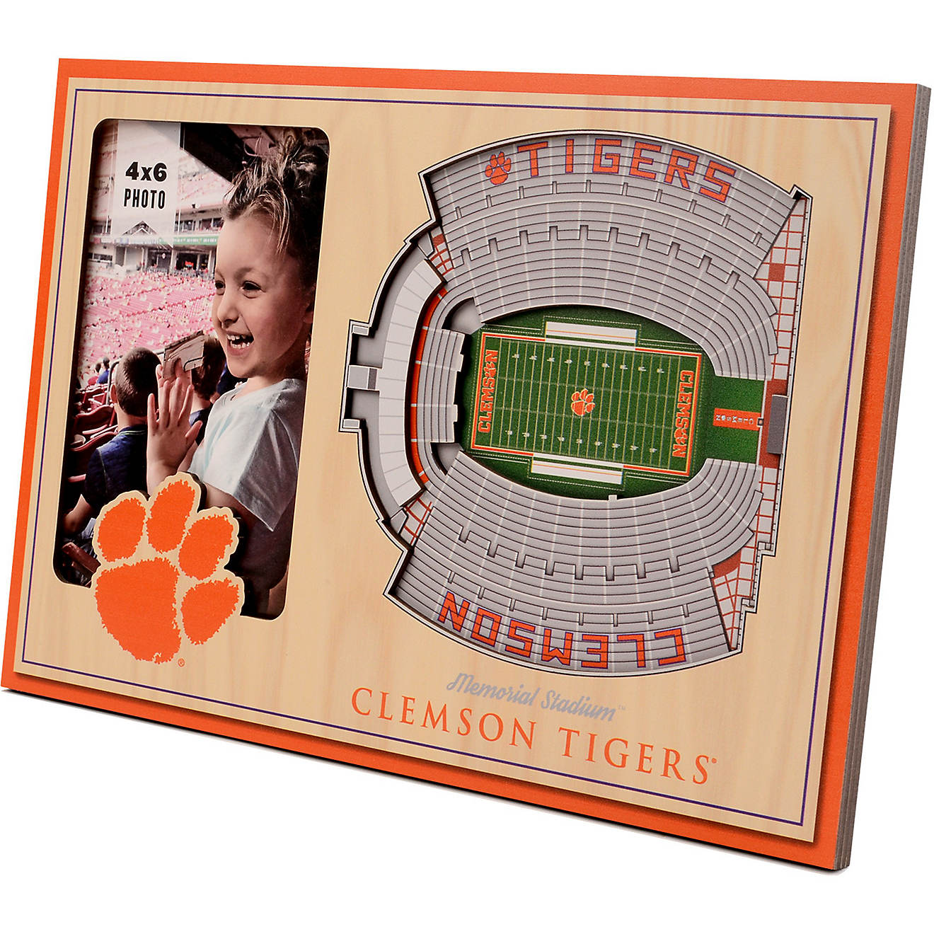 YouTheFan Clemson University 3D Stadium Views Picture Frame                                                                      - view number 1