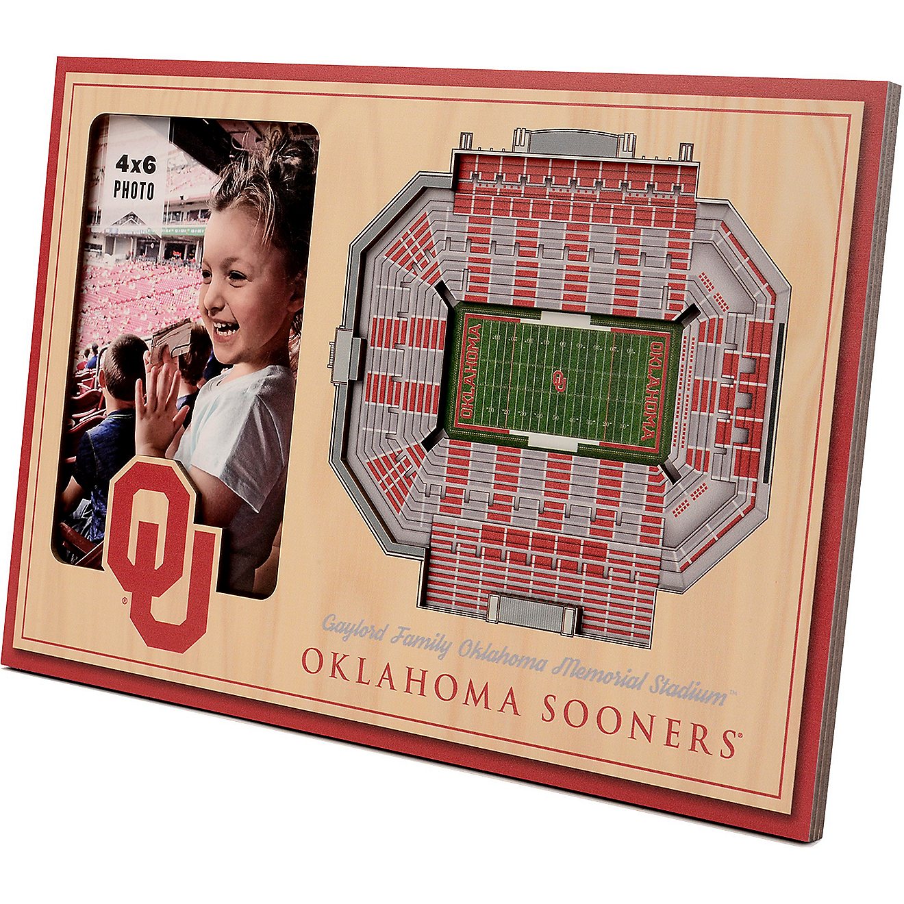 YouTheFan University of Oklahoma 3D Stadium Views Picture Frame                                                                  - view number 1