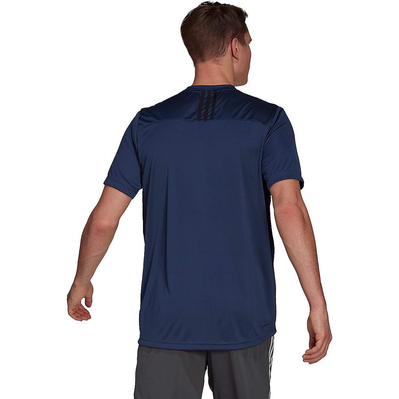 Adidas Men's D2M 3-Stripes Back T-shirt                                                                                          - view number 2