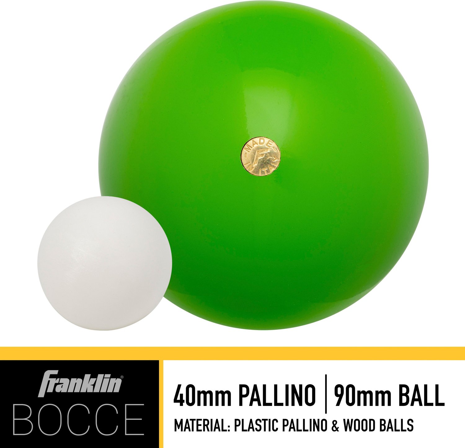Franklin 90 mm Wooden Bocce Ball Set Academy