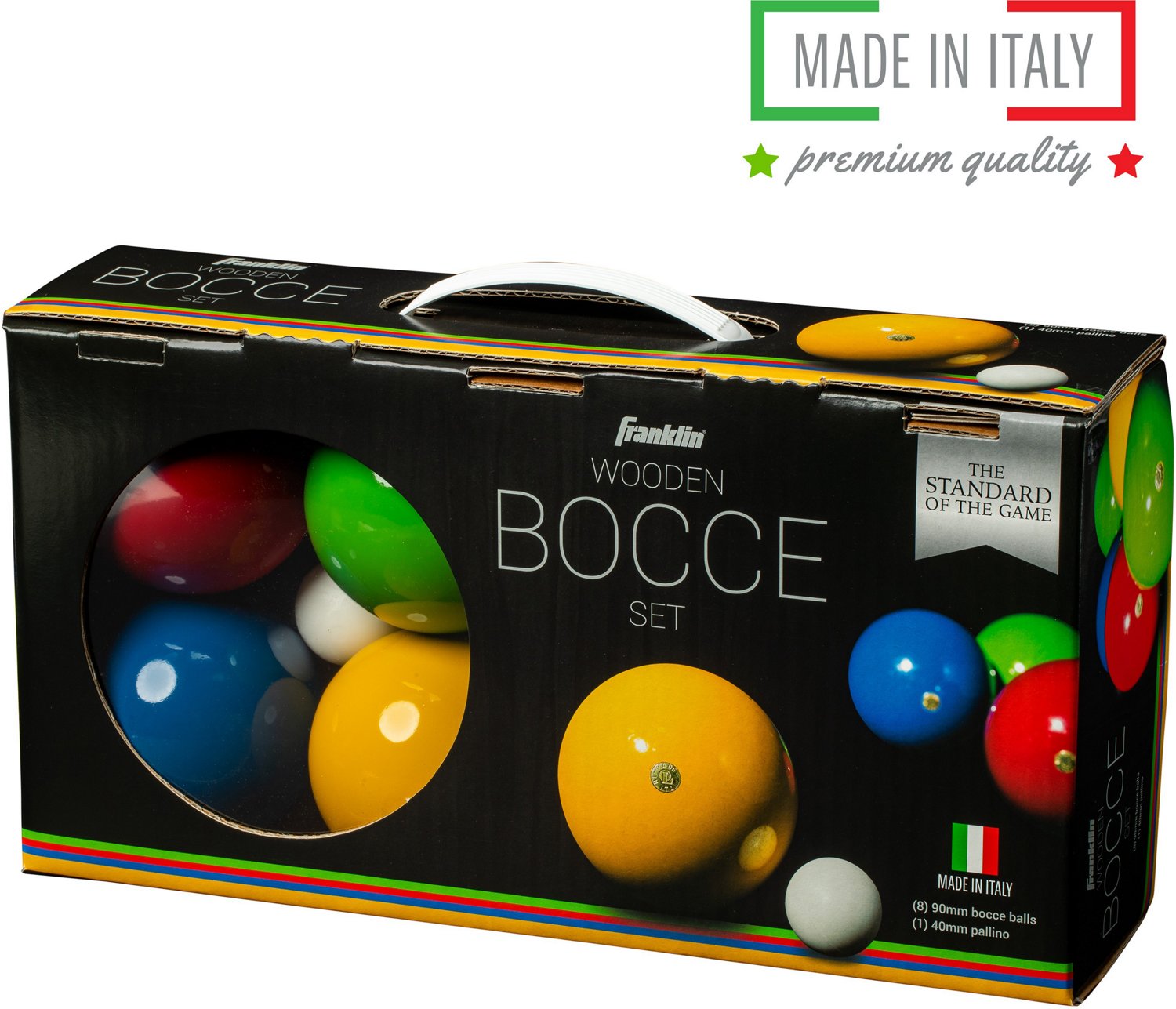 Franklin 90 mm Wooden Bocce Ball Set Academy