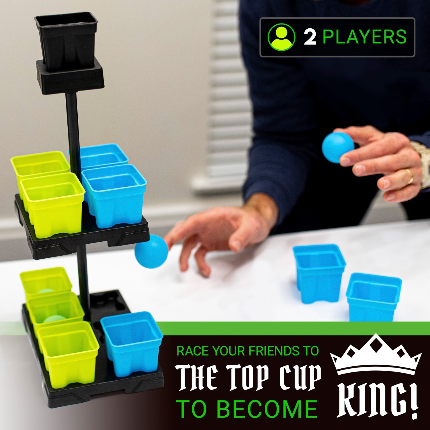 Franklin Sports Battle Buckets King's Tower Game Set Academy