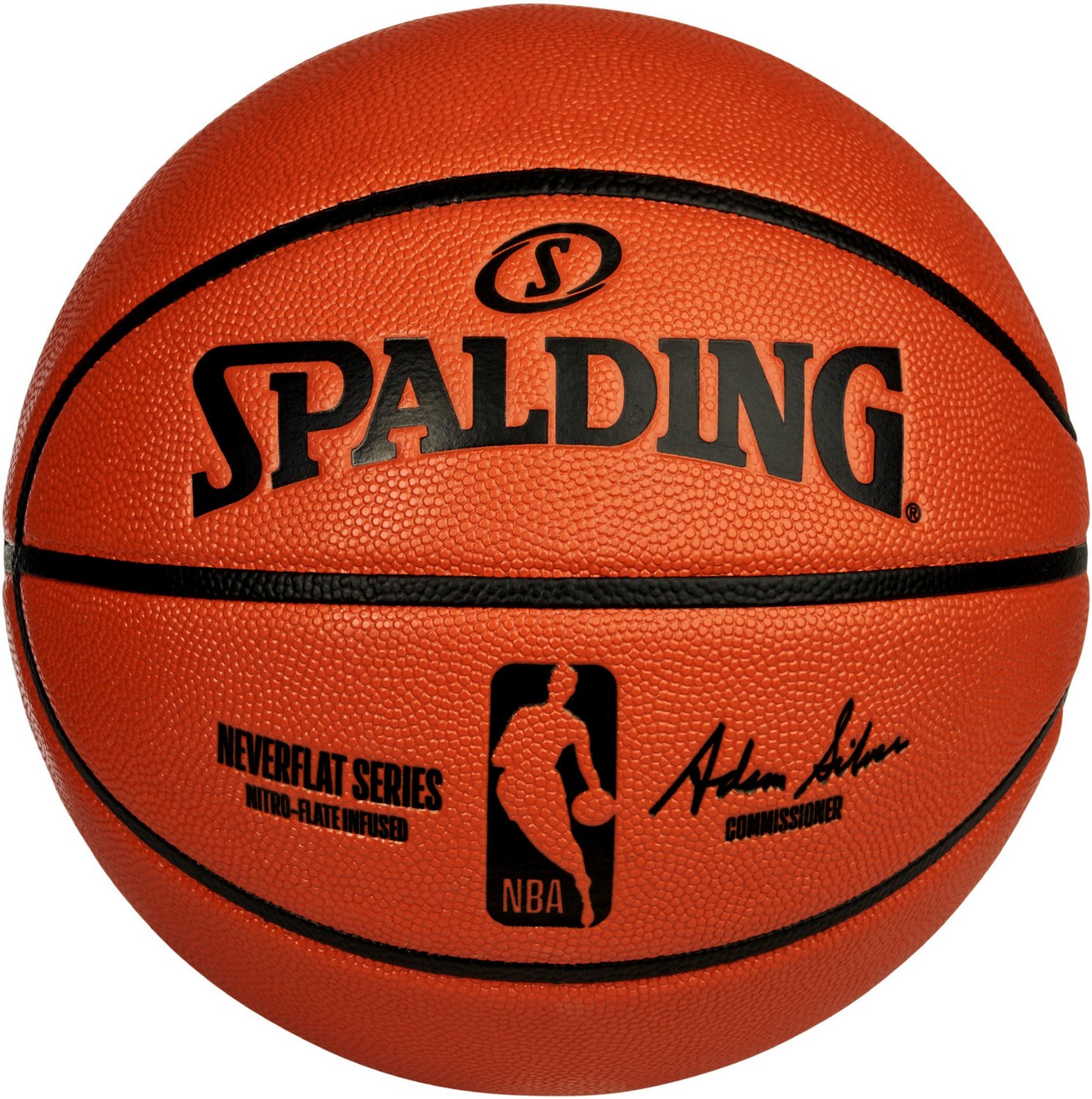 Spalding NBA NeverFlat® Game Ball Replica Series Basketball | Academy