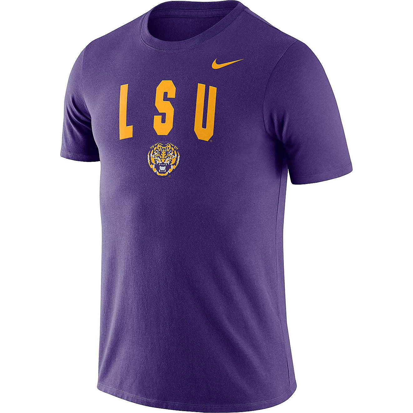 Nike Men's Louisiana State University Cotton Snow Wash Short Sleeve T-shirt                                                      - view number 1
