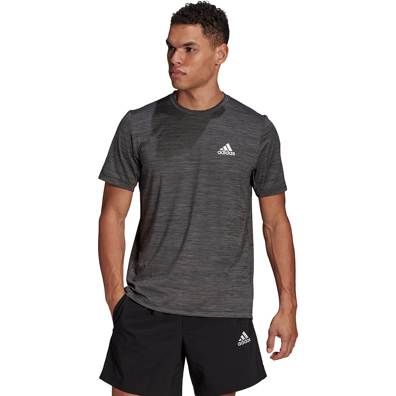 Adidas Men's AEROREADY Designed 2 Move Sport Stretch Short Sleeve T-shirt                                                        - view number 1