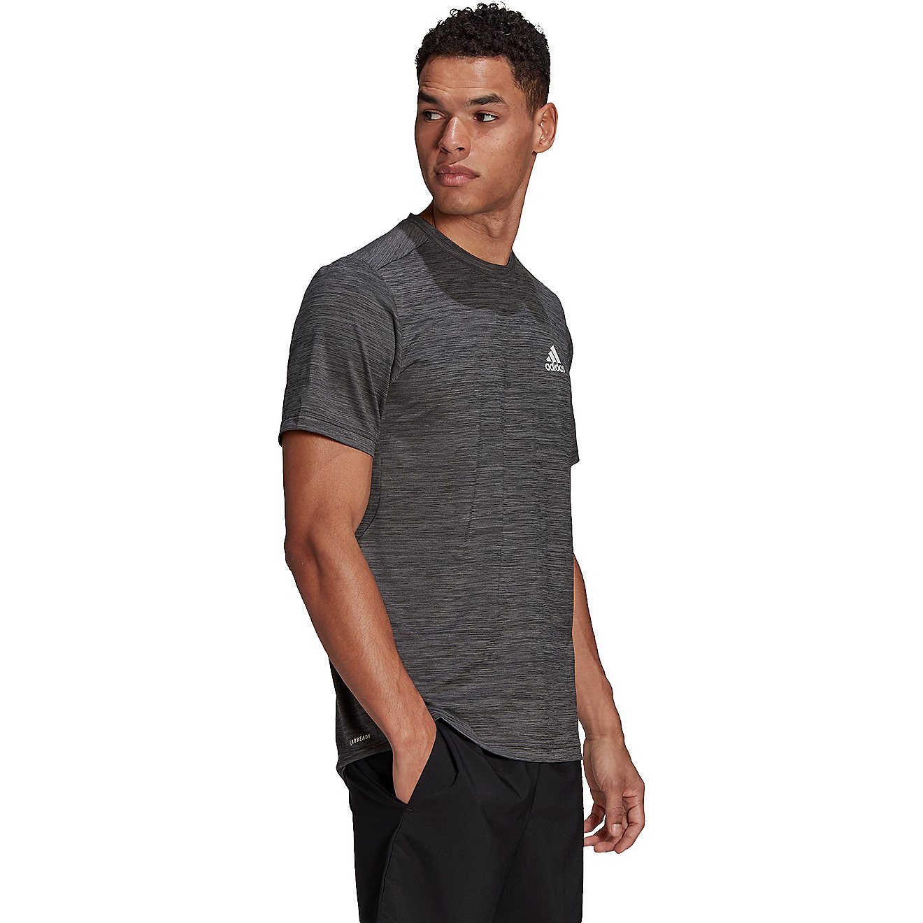 Adidas Men's AEROREADY Designed 2 Move Sport Stretch Short Sleeve T-shirt                                                        - view number 3