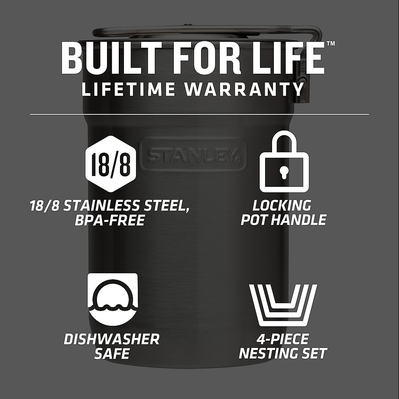 Stanley® Adventure 24 oz. Stainless-Steel Camp Cook Set                                                                         - view number 4