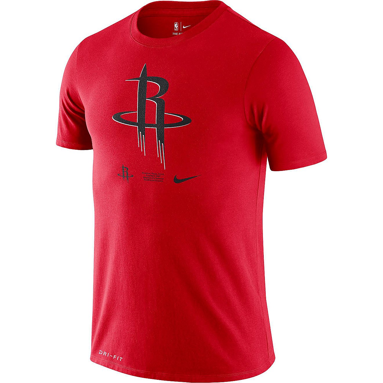 Nike Men's Houston Rockets Logo Dri-FIT Essential T-shirt                                                                        - view number 1