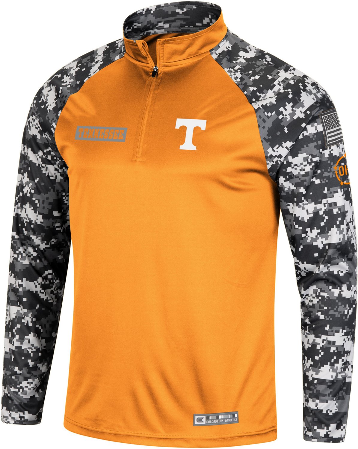 Colosseum Athletics Men's University of Tennessee Digital Camo 1/4 Zip