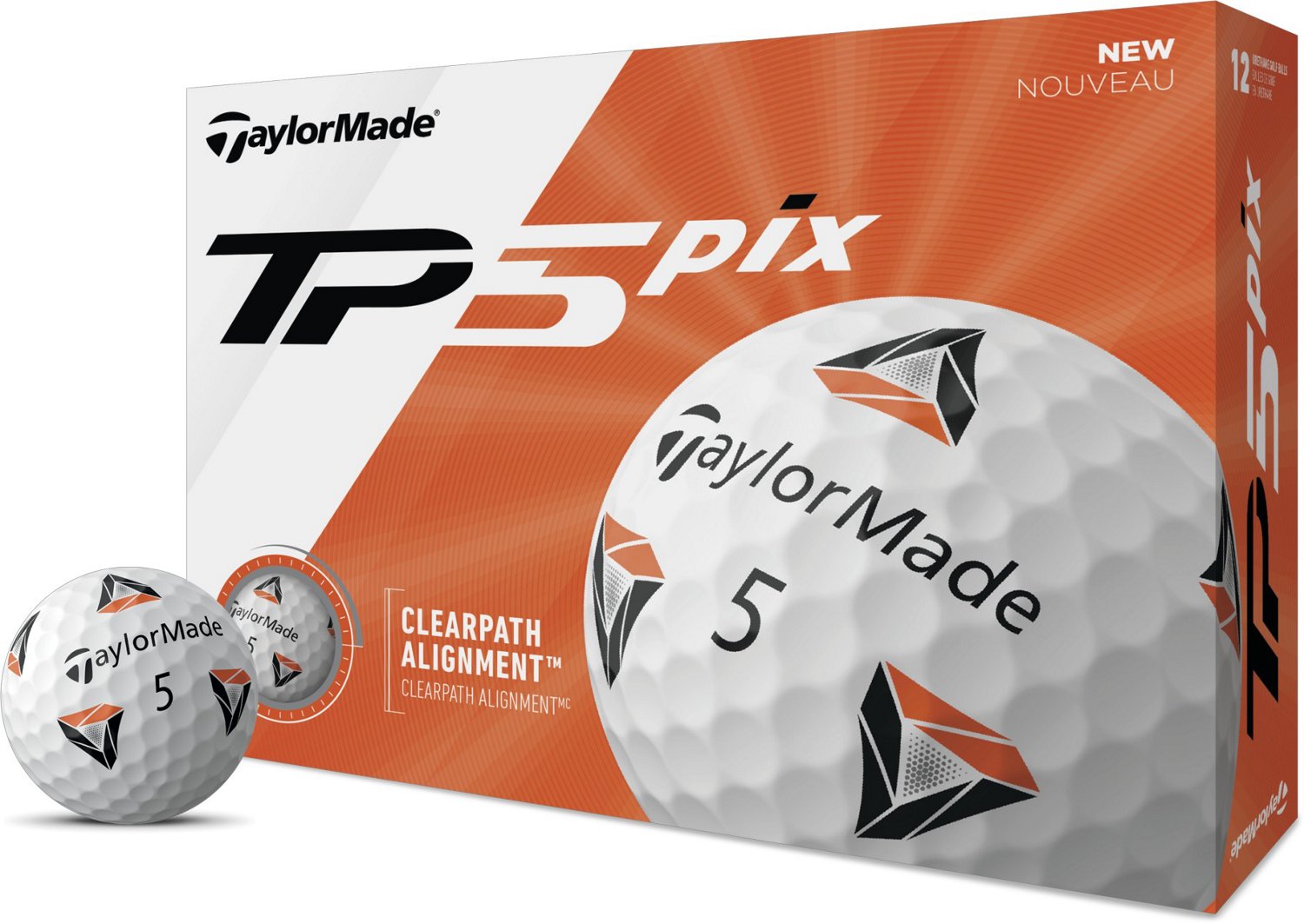TaylorMade TP5 piX 2.0 Golf Balls Prior Gen Academy