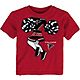 Outerstuff Toddler Girls' Atlanta Falcons Pom Pom Cheer II Short Sleeve T-shirt                                                  - view number 2 image