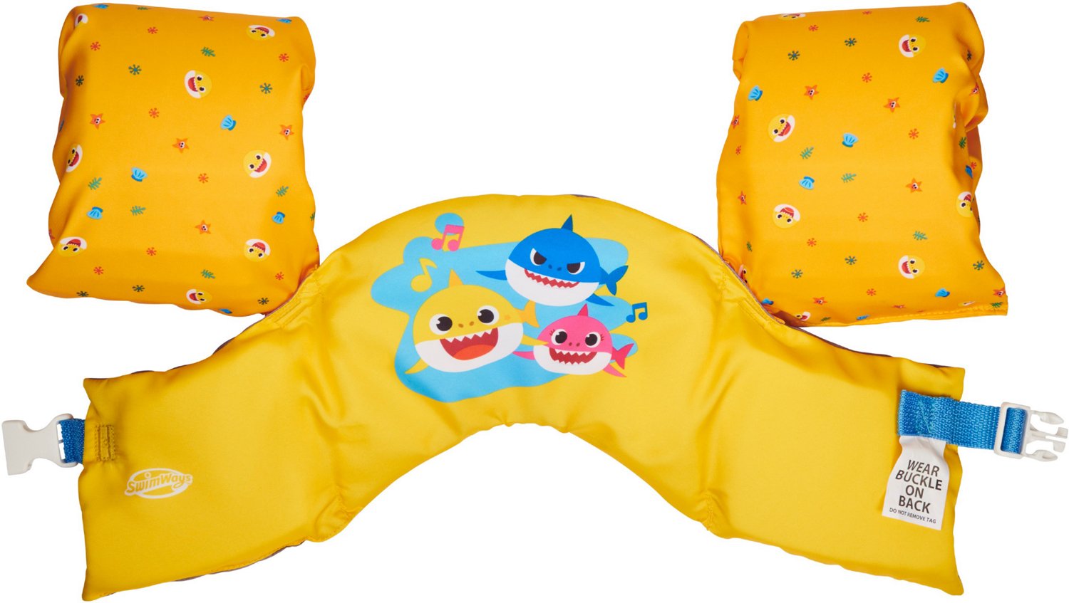 SwimWays Sea Squirts Baby Shark Swim Trainer Life Vest Academy