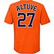 Nike Boys' Houston Astros José Altuve #27 Short Sleeve T-shirt                                                                  - view number 1 image