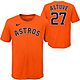 Nike Boys' Houston Astros José Altuve #27 Short Sleeve T-shirt                                                                  - view number 3 image