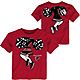 Outerstuff Toddler Girls' Atlanta Falcons Pom Pom Cheer II Short Sleeve T-shirt                                                  - view number 1 image