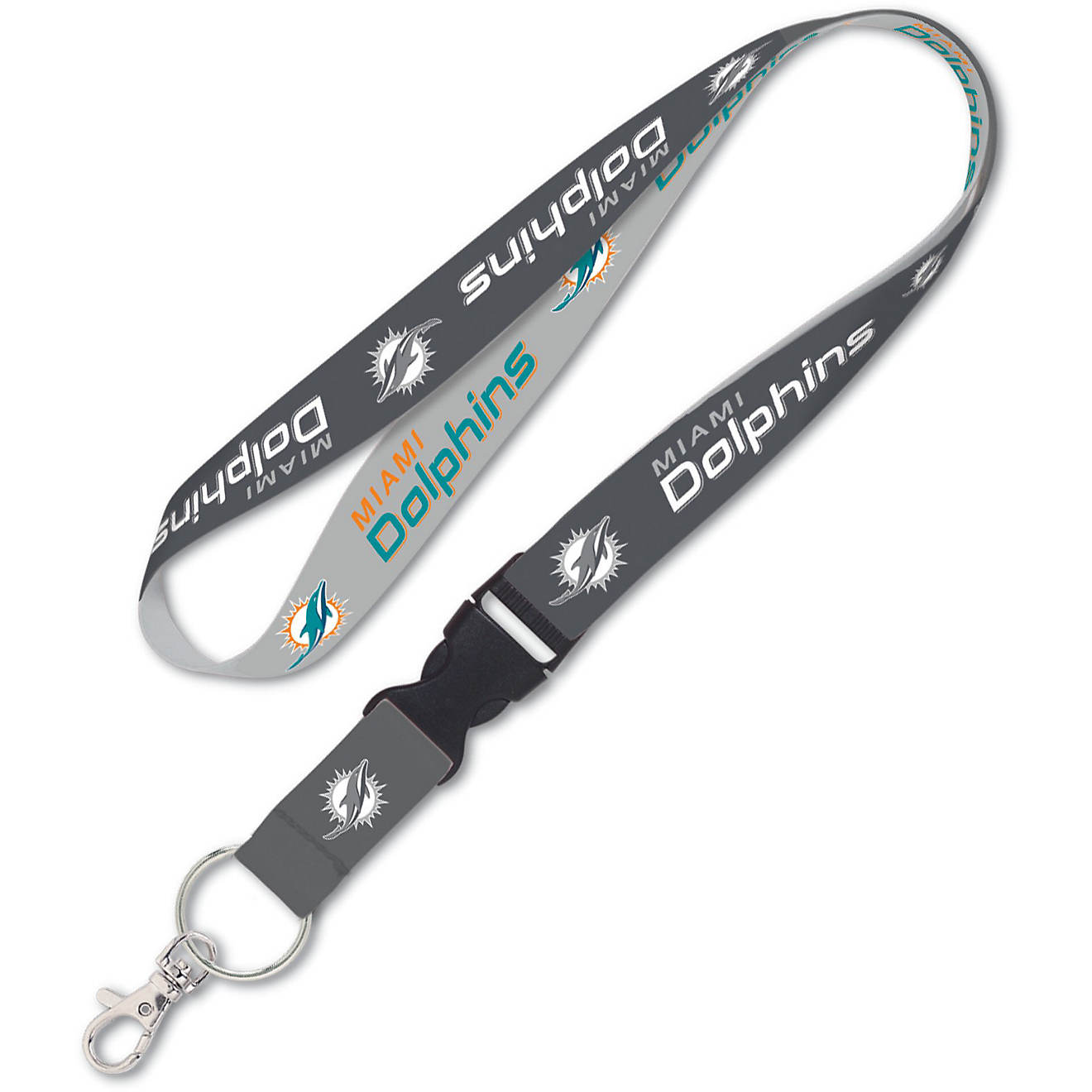 WinCraft Miami Dolphins Buckle Lanyard                                                                                           - view number 1