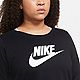 Nike Women's Sportswear Essentials Plus Size Long Sleeve T-shirt                                                                 - view number 5 image
