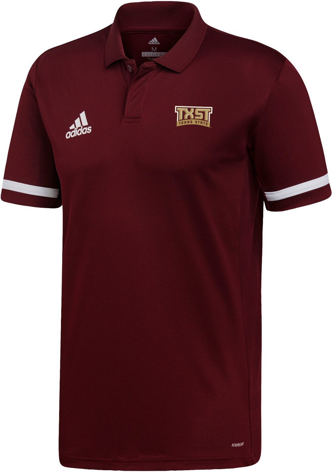 adidas Men's Texas State University Team Short Sleeve Polo Shirt | Academy