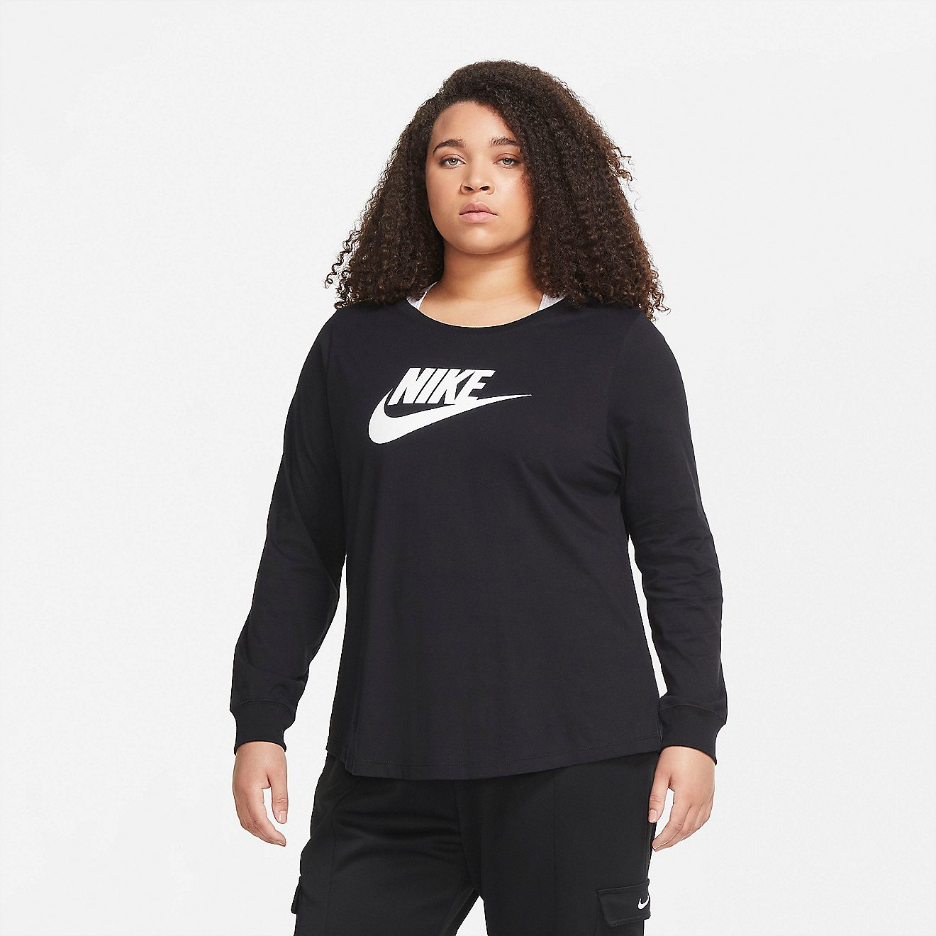 Nike Women's Sportswear Essentials Plus Size Long Sleeve T-shirt                                                                 - view number 2