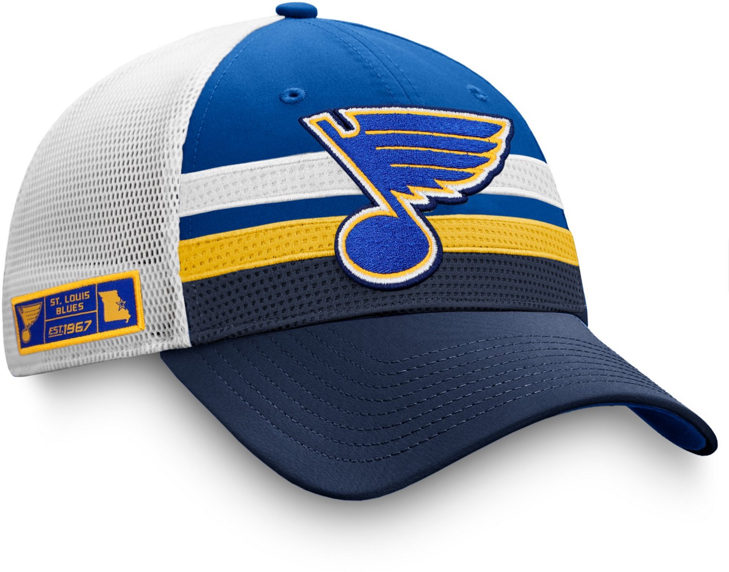 St. Louis Blues Adults' AP LR Draft Trucker Cap Academy