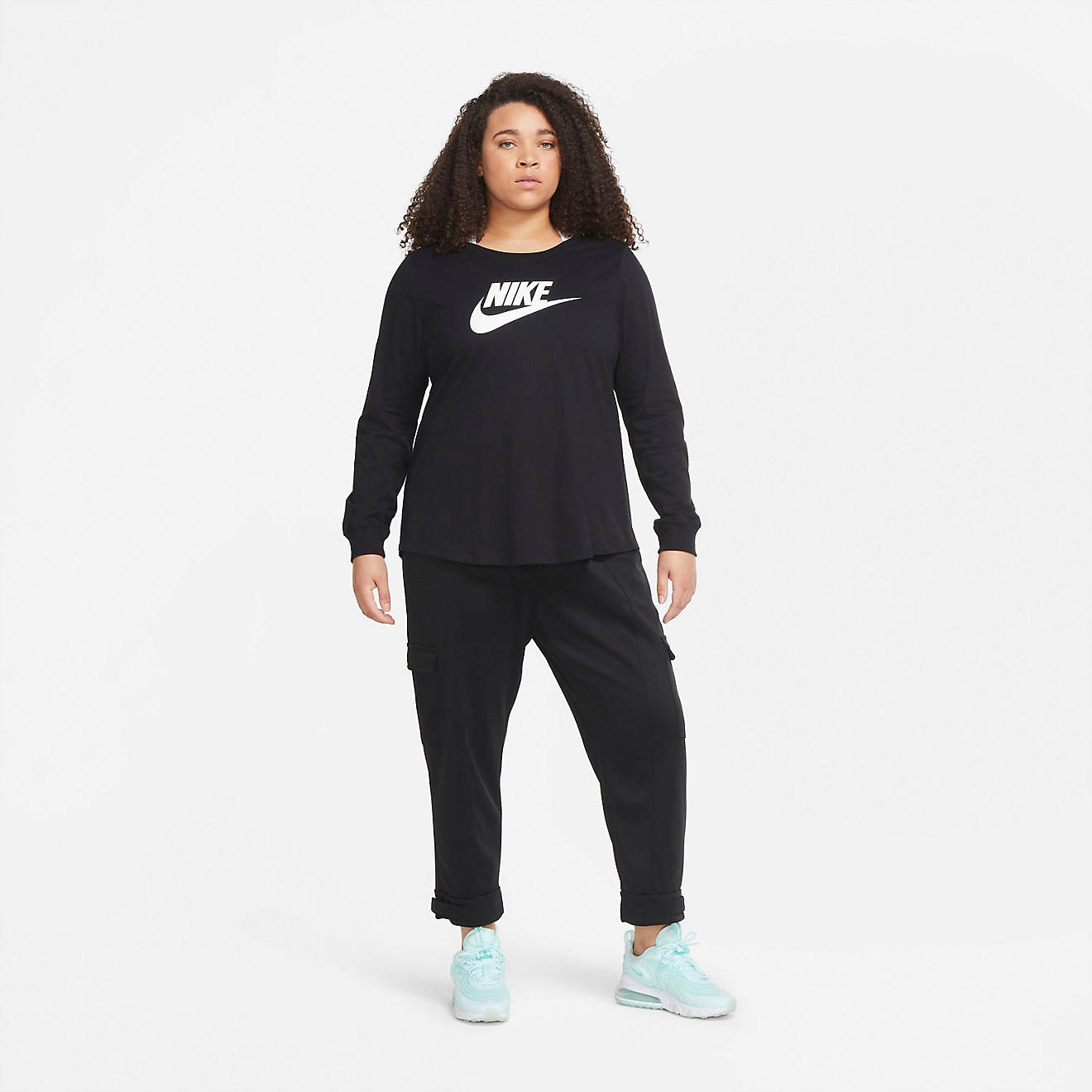 Nike Women's Sportswear Essentials Plus Size Long Sleeve T-shirt                                                                 - view number 1