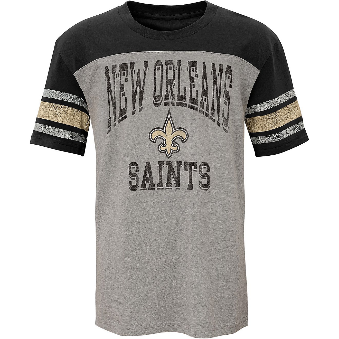 NFL Boys’ New Orleans Saints Pennant T-shirt                                                                                   - view number 1