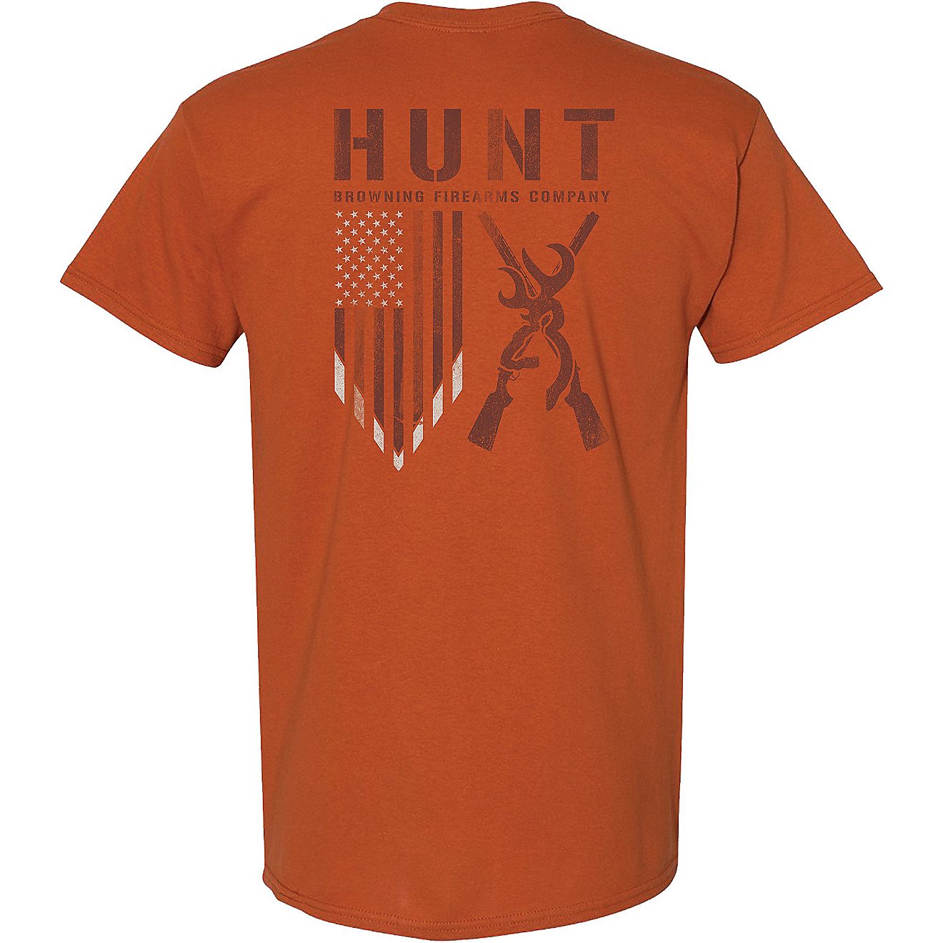 Browning Men's Hunt Flag Graphic T-shirt                                                                                         - view number 1