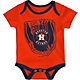 Outerstuff Newborn Boys' Houston Astros Future Number One Creepers 3-Pack                                                        - view number 2 image